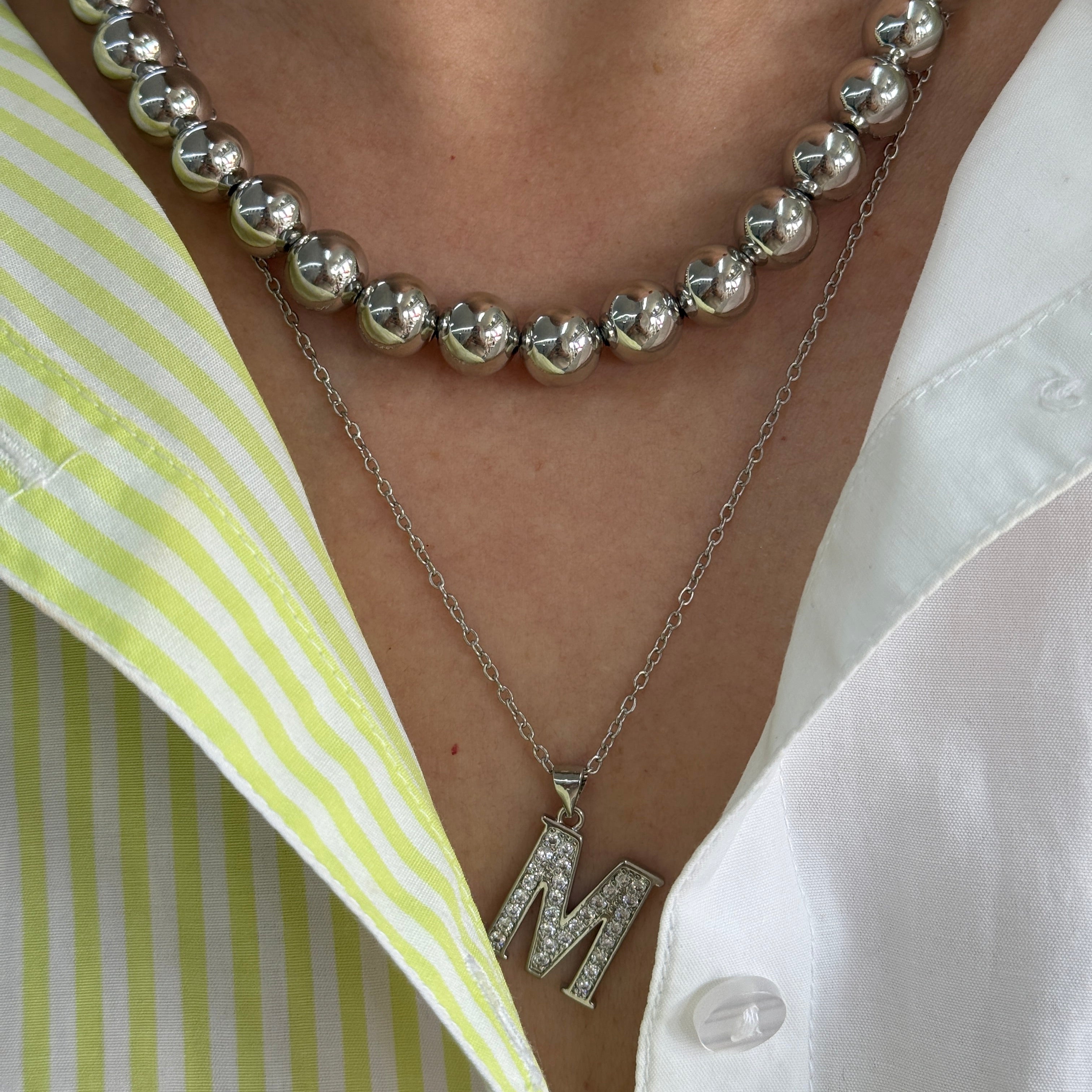 Collar Inicial Pavé Grande