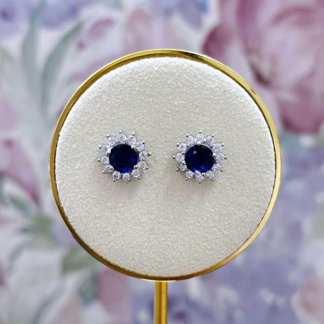 Studs Cristal Azul