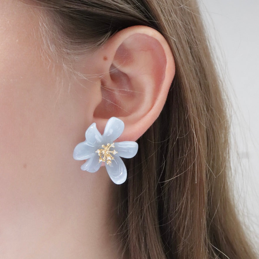 Studs Flor Celeste