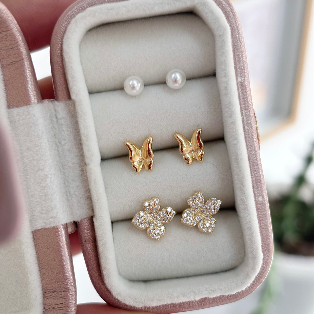 Set Flores, Mariposa y Perlas