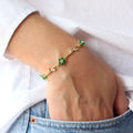 Pulsera Flores Verdes