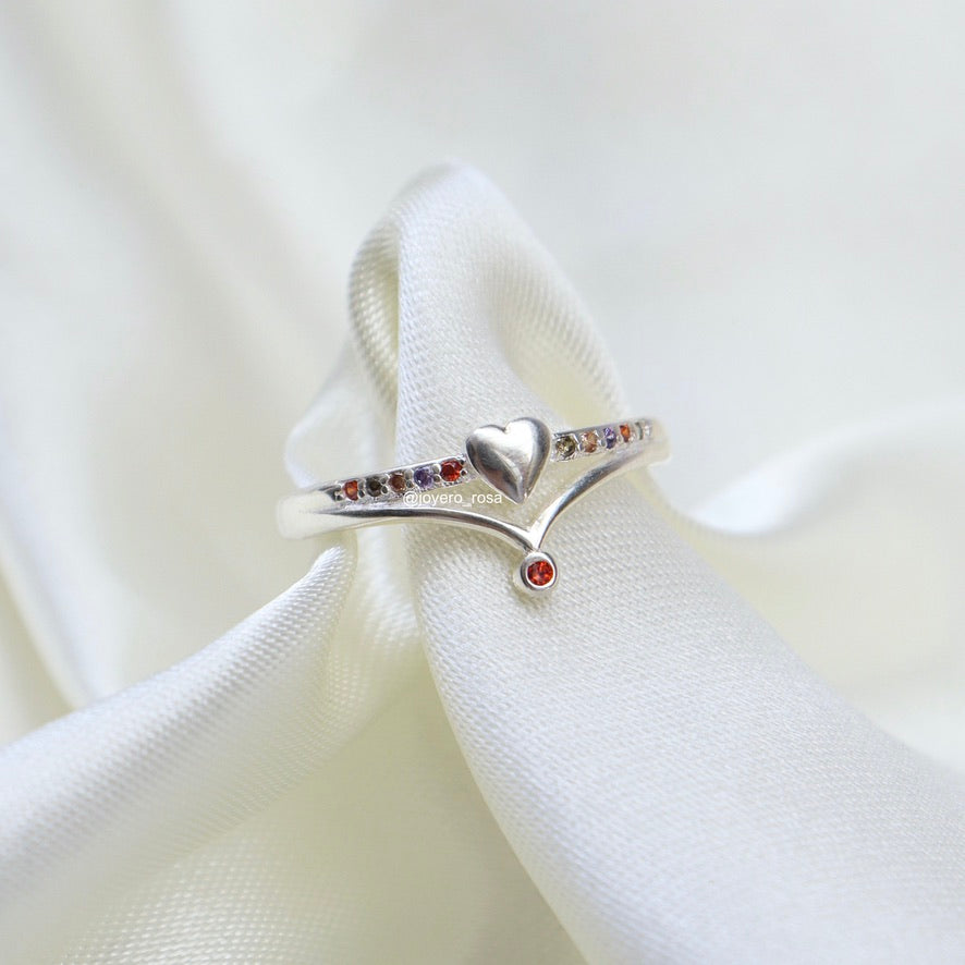 Anillo Corazones