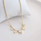 Collar Corazones Clear