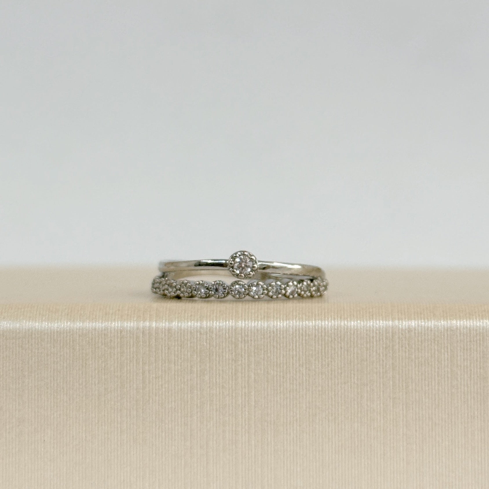 Anillo Doble Cristales