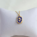 Collar Flor Azul