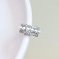 Earcuff Perlas y Cristales Bezzel