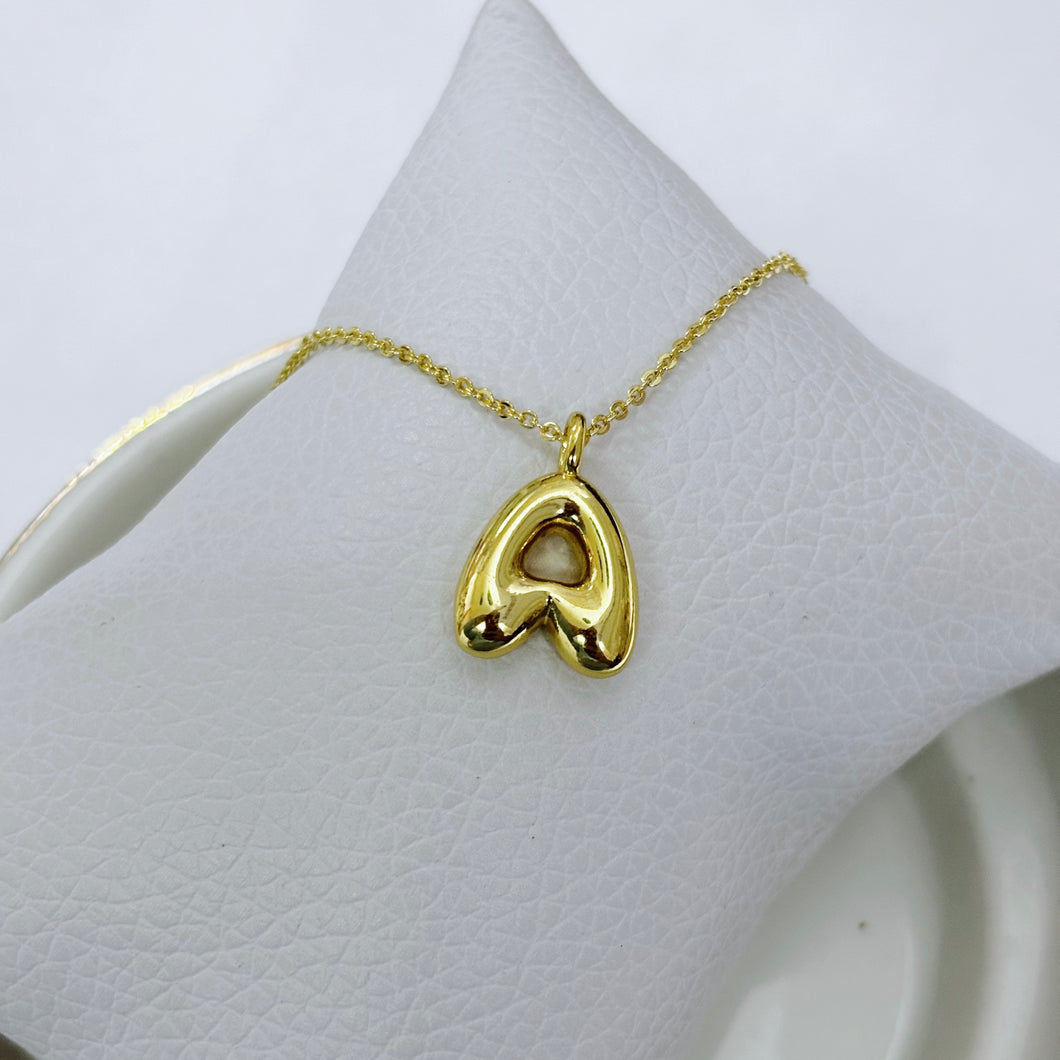 Collar Ajustable Inicial Burbuja