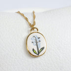 Collar Dije Esmaltado Flor