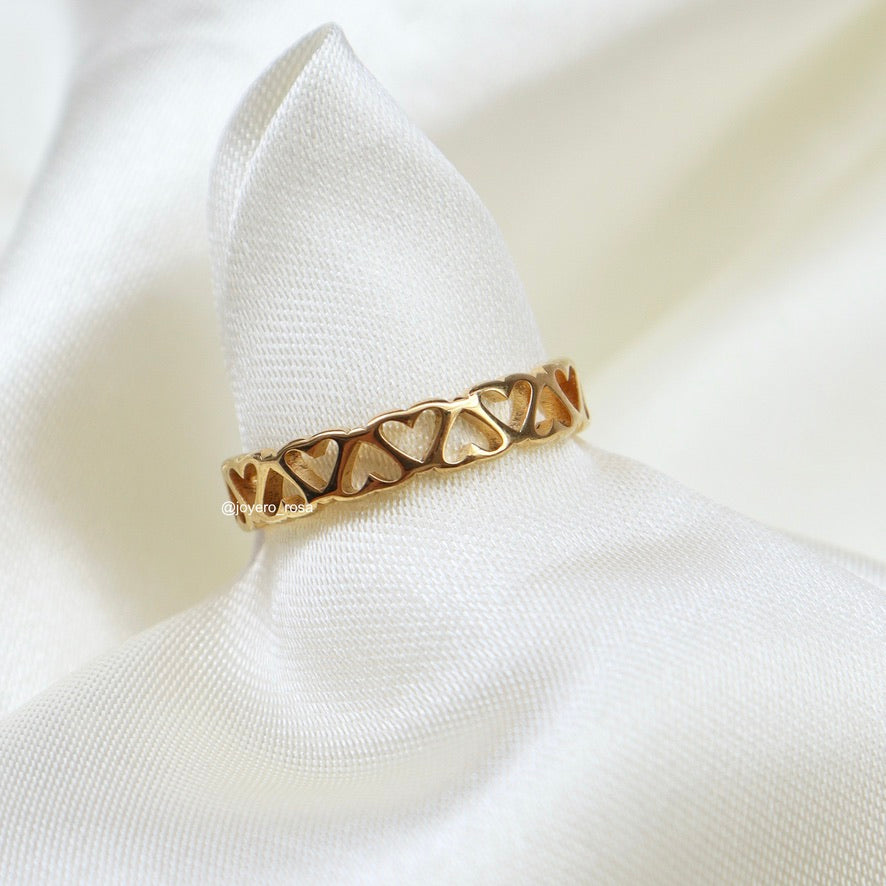 Anillo Corazones