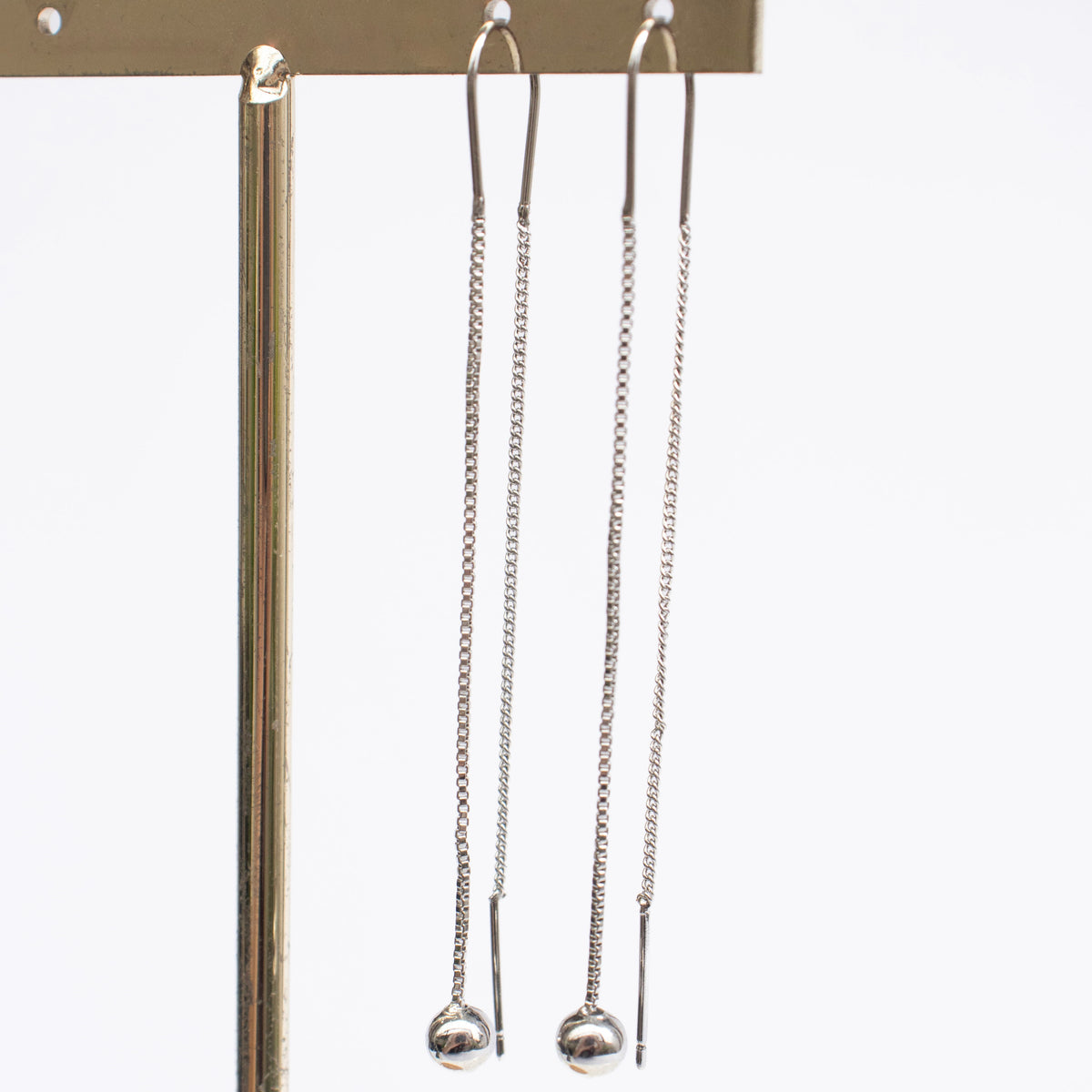 Aretes Largos Bolita