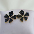 Aretes Flor Negra