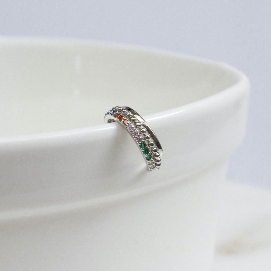Earcuff Cristales Multicolor