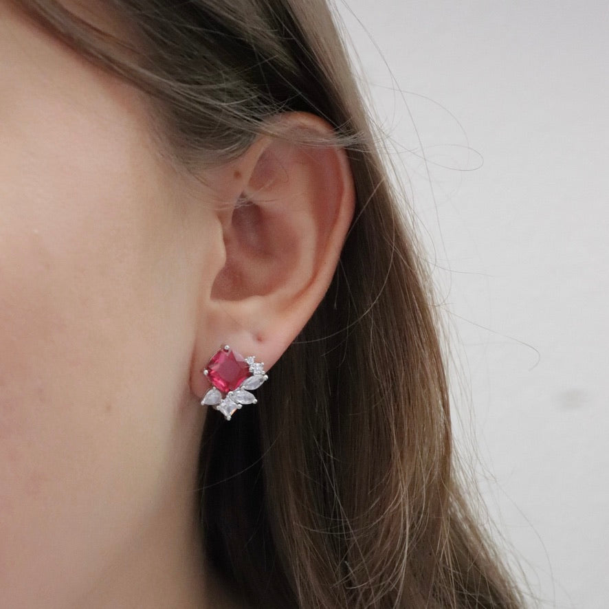 Studs Cristal Magenta