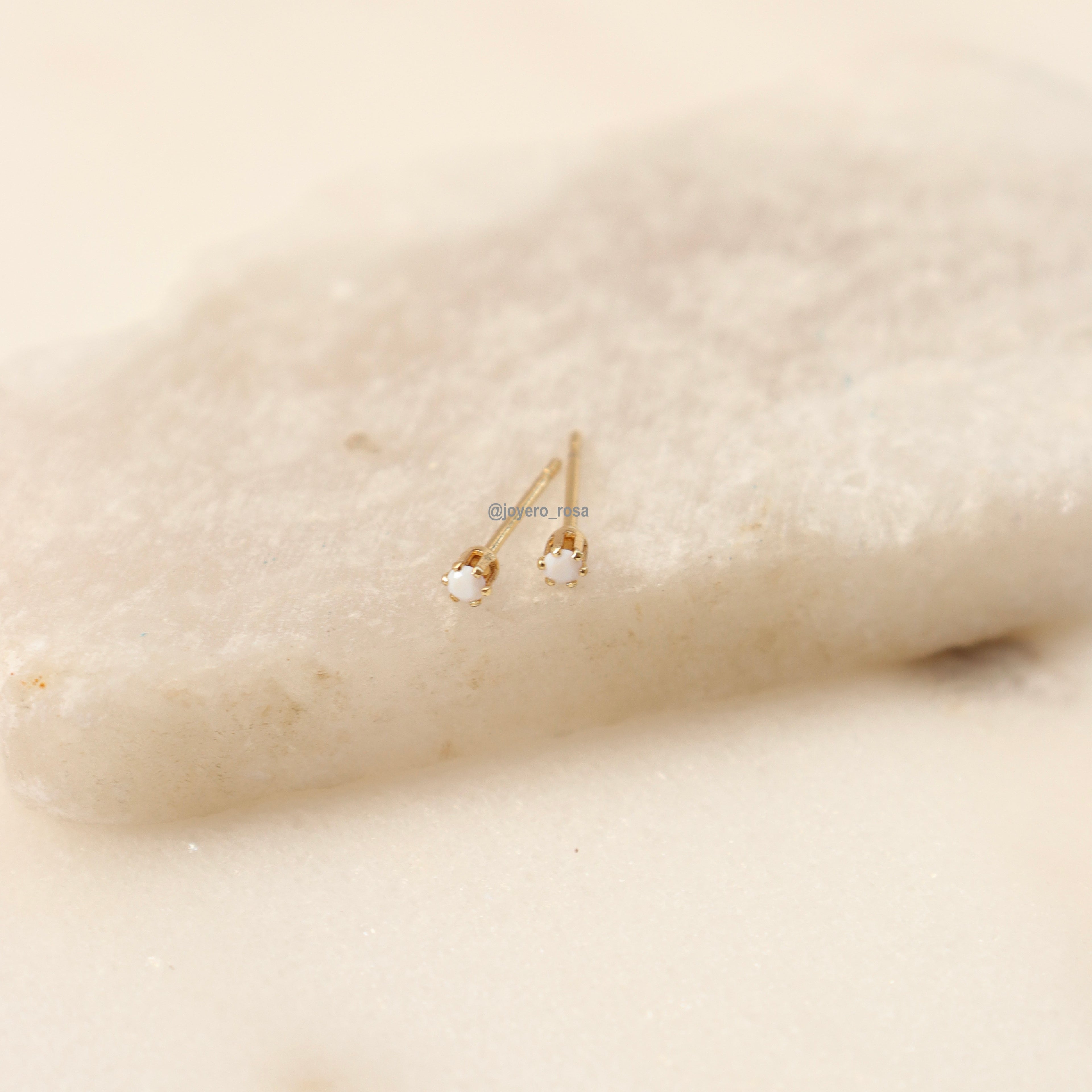 Studs Cristal Blanco