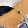 Pulsera Flores Negras