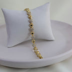 Pulsera Corazones con Cristales