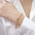 Pulsera Flores Rosadas