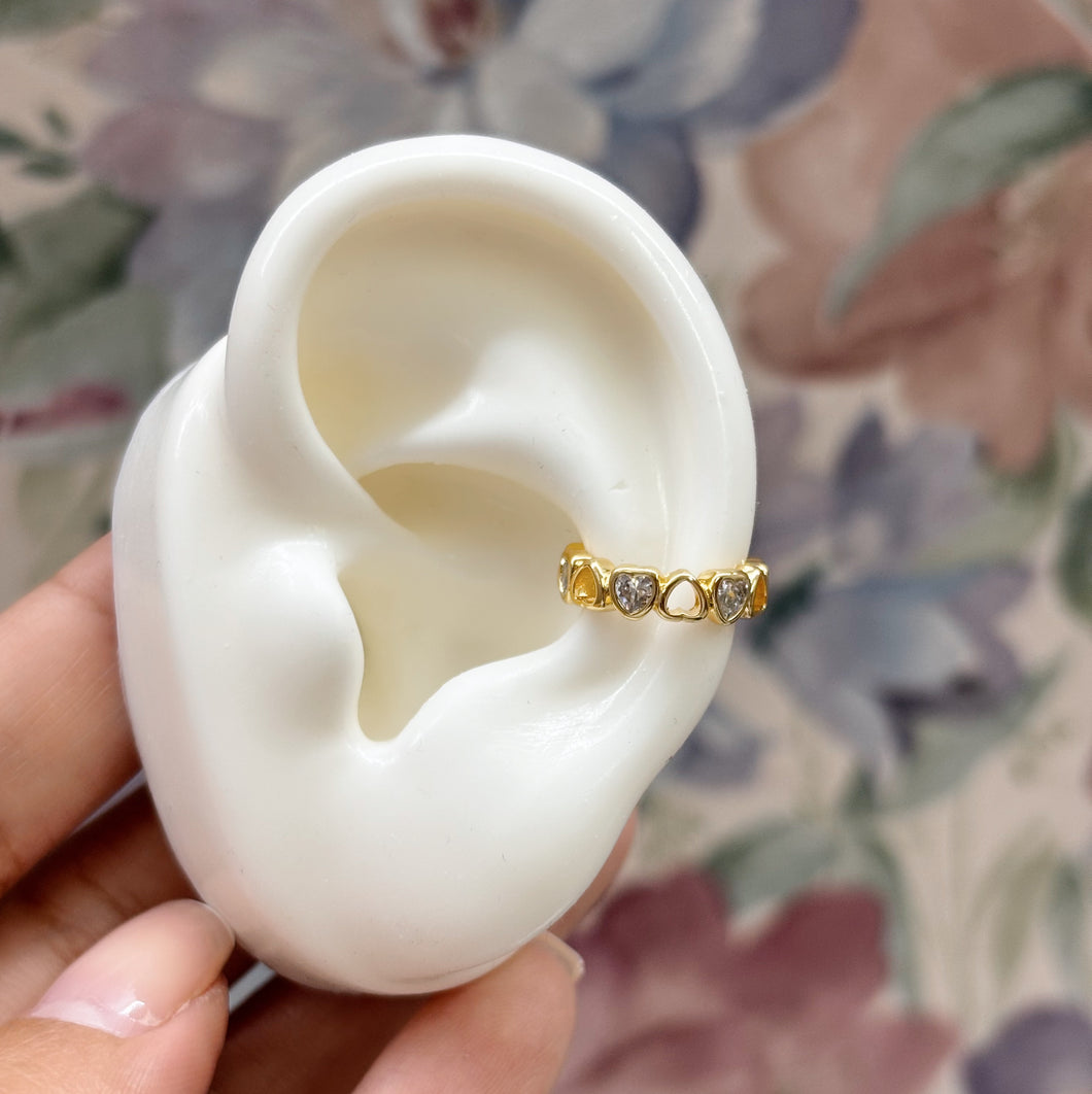 Earcuff Corazones