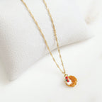 Collar Dije Esmaltado Waffle