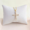 Collar Cruz con Cristales Clear