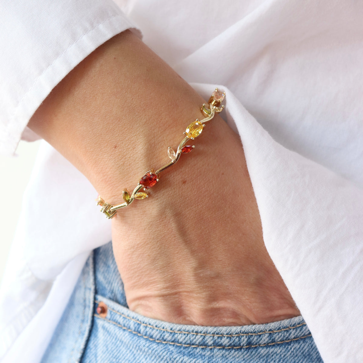 Pulsera Flores Multicolor