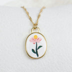 Collar Dije Esmaltado Flor