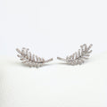 Aretes Hoja Full Brillo