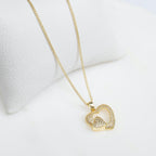 Collar Corazón Pavé
