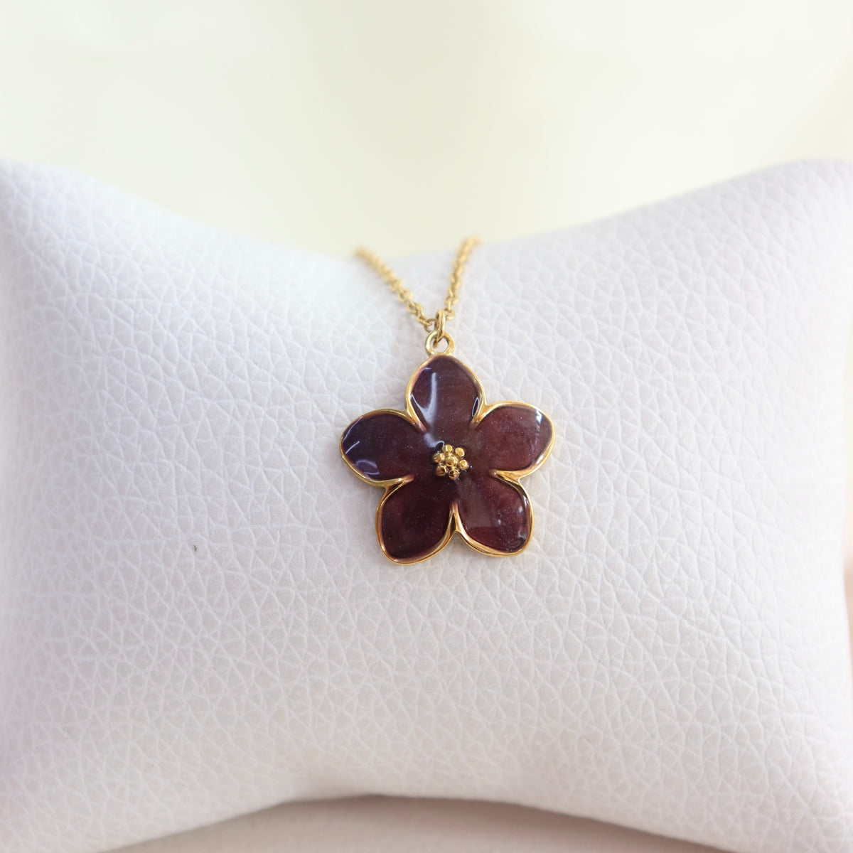 Collar Flor Violeta