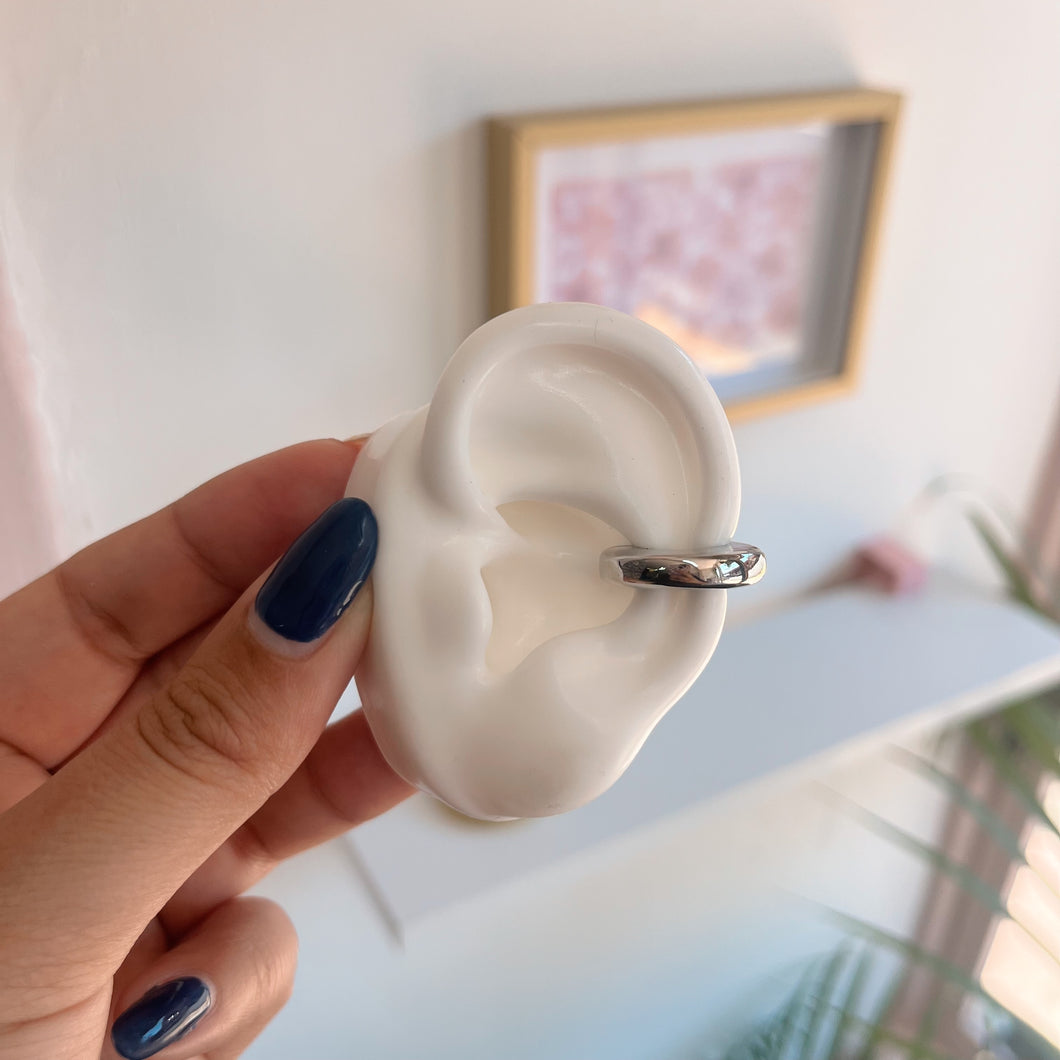 Earcuff Básico Plateado