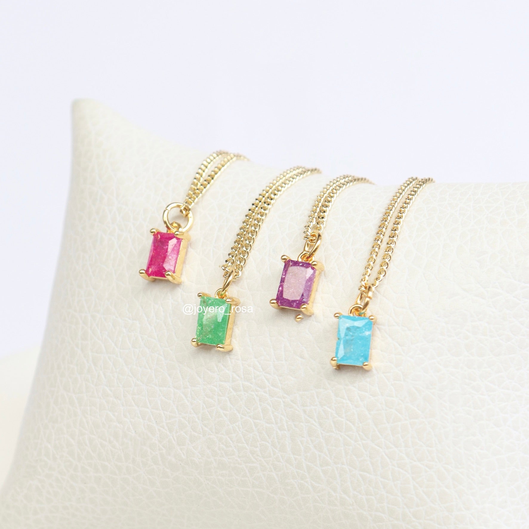 Collar Baguette Color Pastel