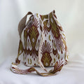 Bolso de Tela Verde-Blanco