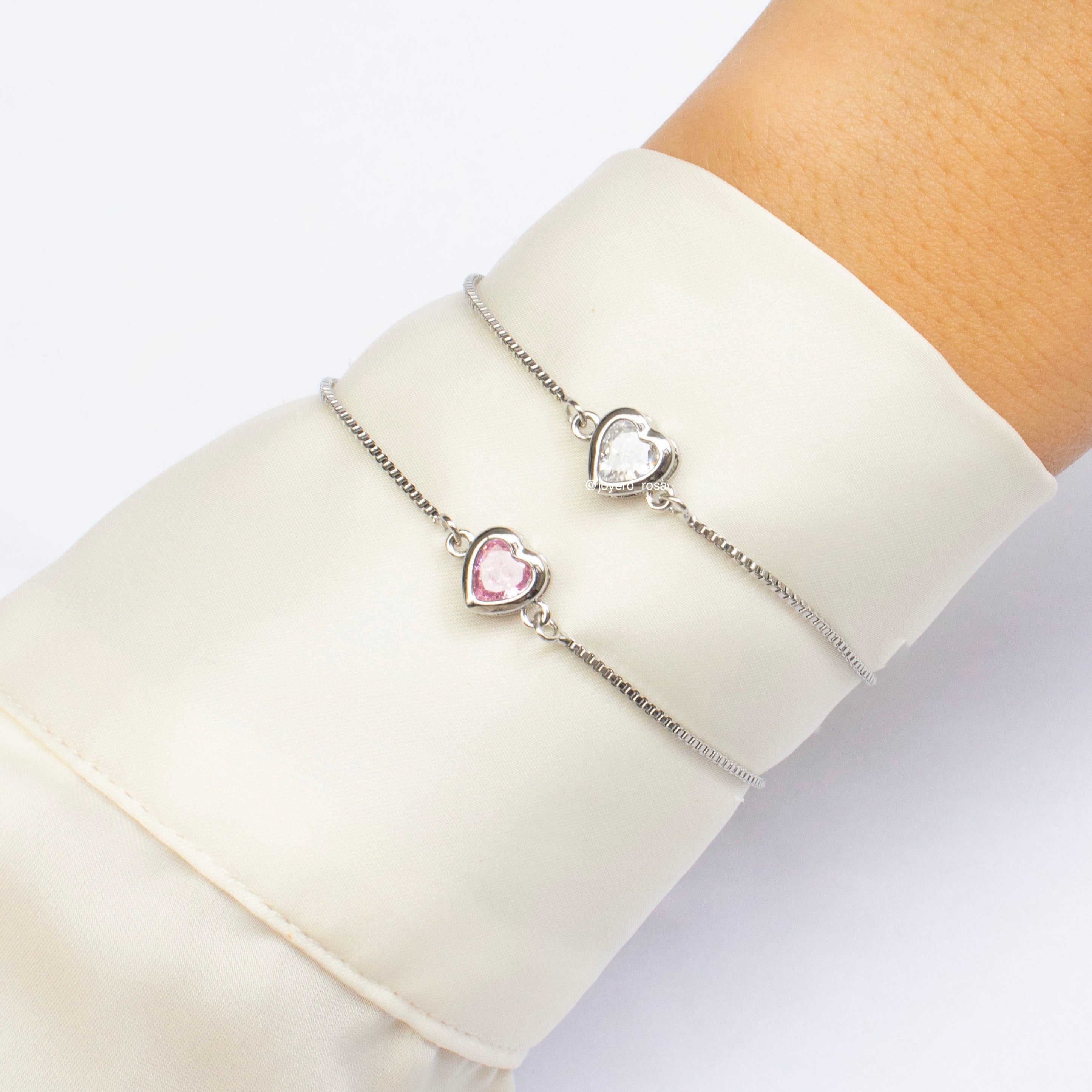 Pulsera Ajustable Corazón Color