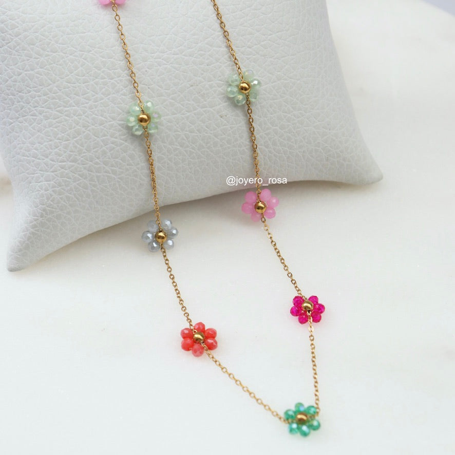 Collar Flores Colores