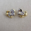 Studs Corazón Irregular 2 en 1