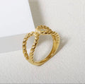 Anillo Rope Cruzado