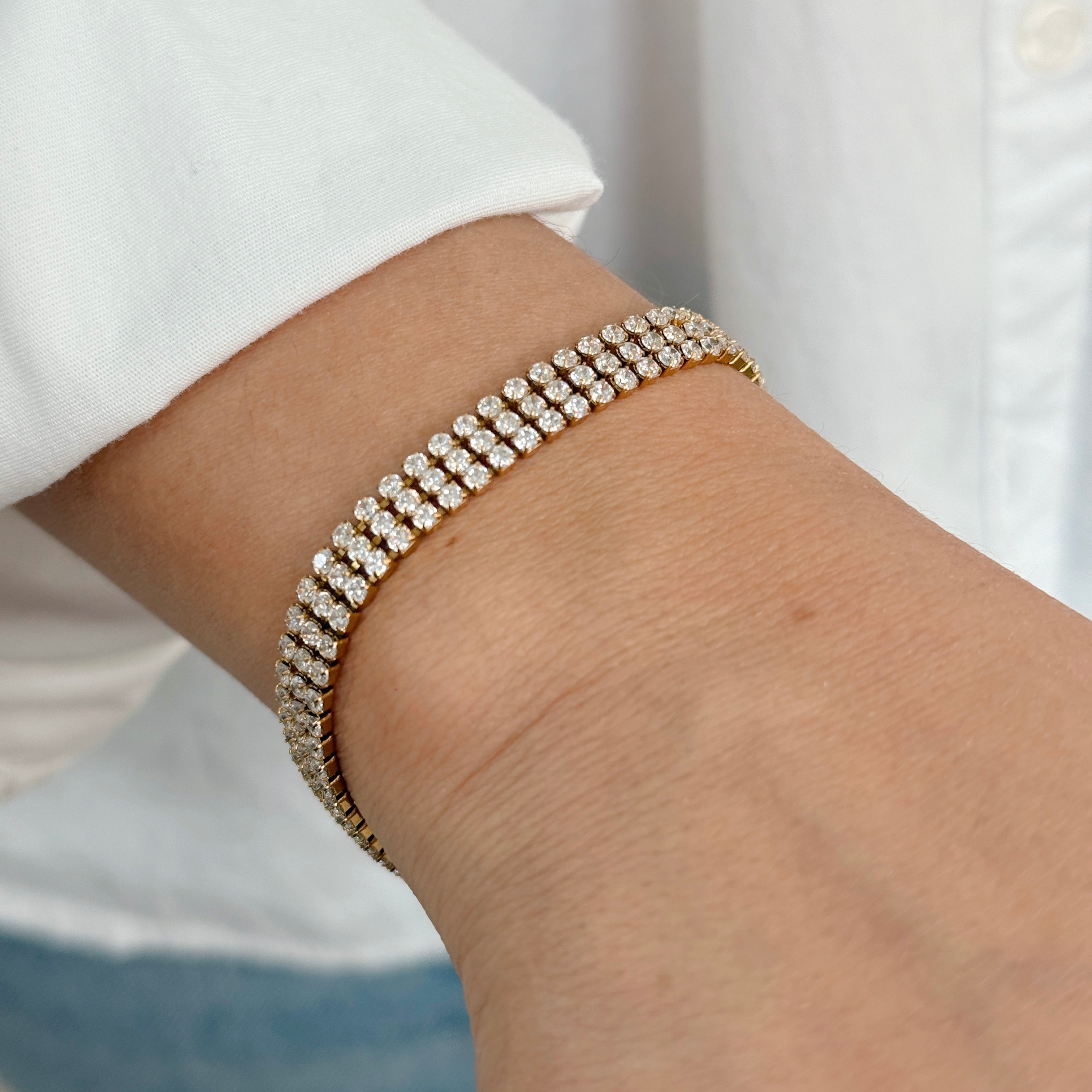 Pulsera Tennis Triple