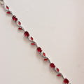 Pulsera Flores Rojas