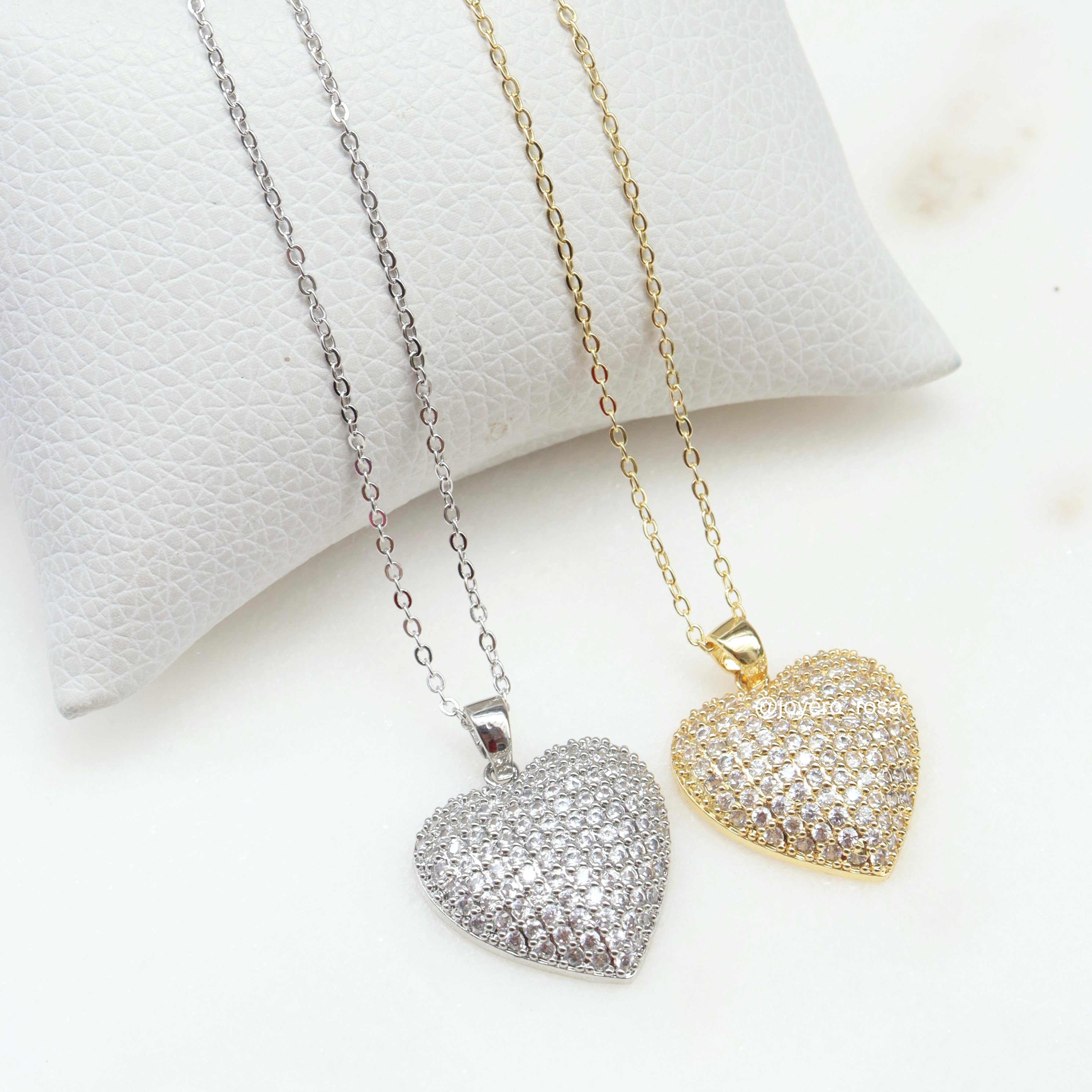 Collar Corazón Full Brillo