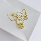 Collar Ajustable Inicial Pavé Chunky