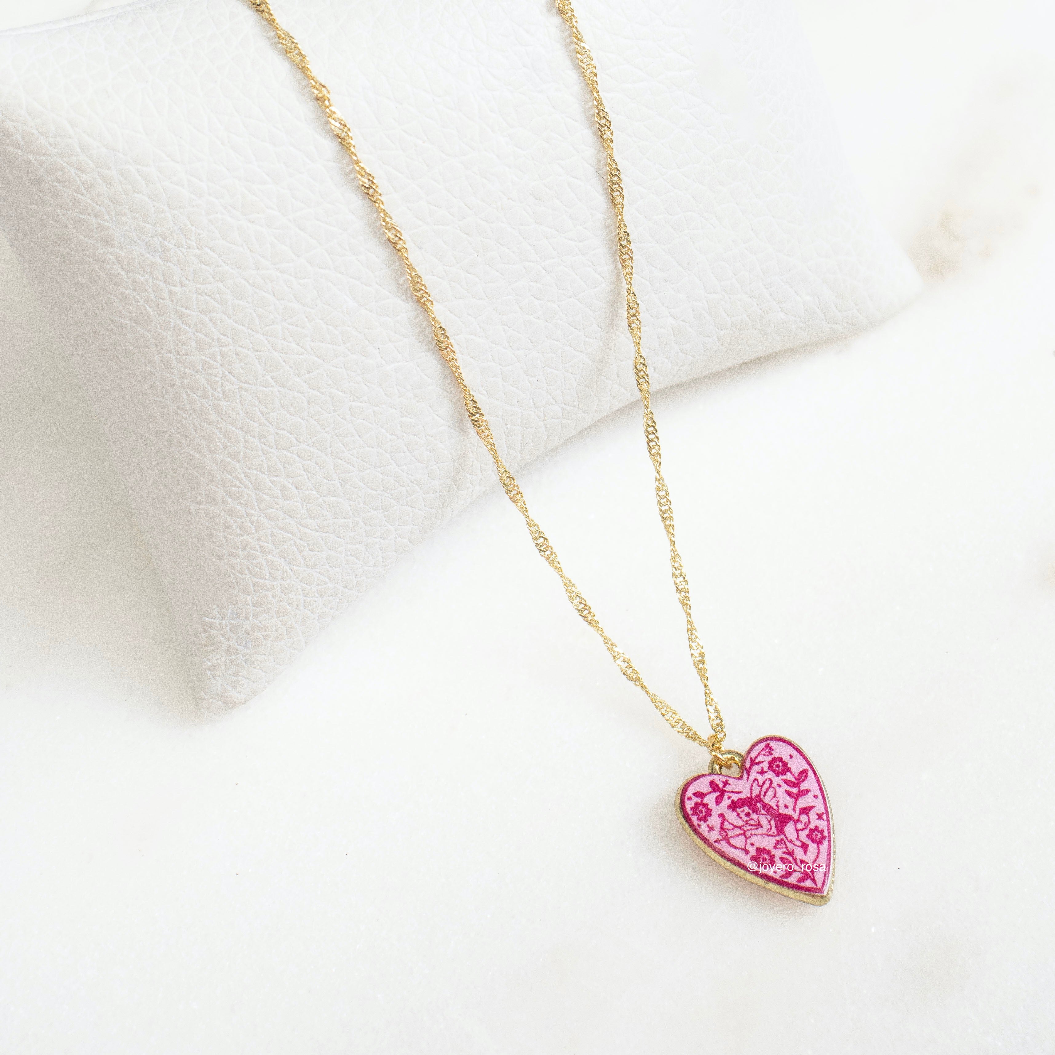 Collar Dije Esmaltado Cupido