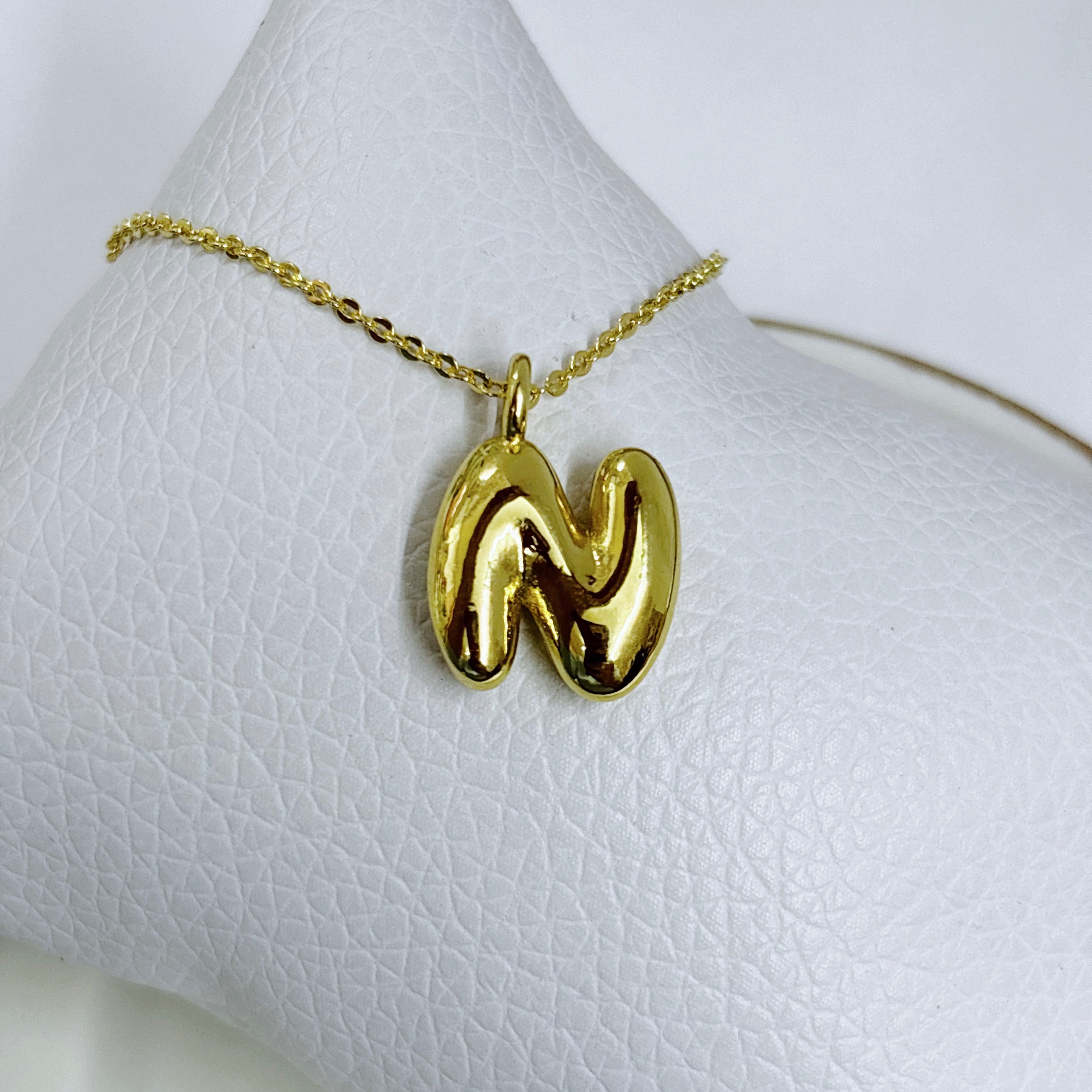 Collar Ajustable Inicial Burbuja