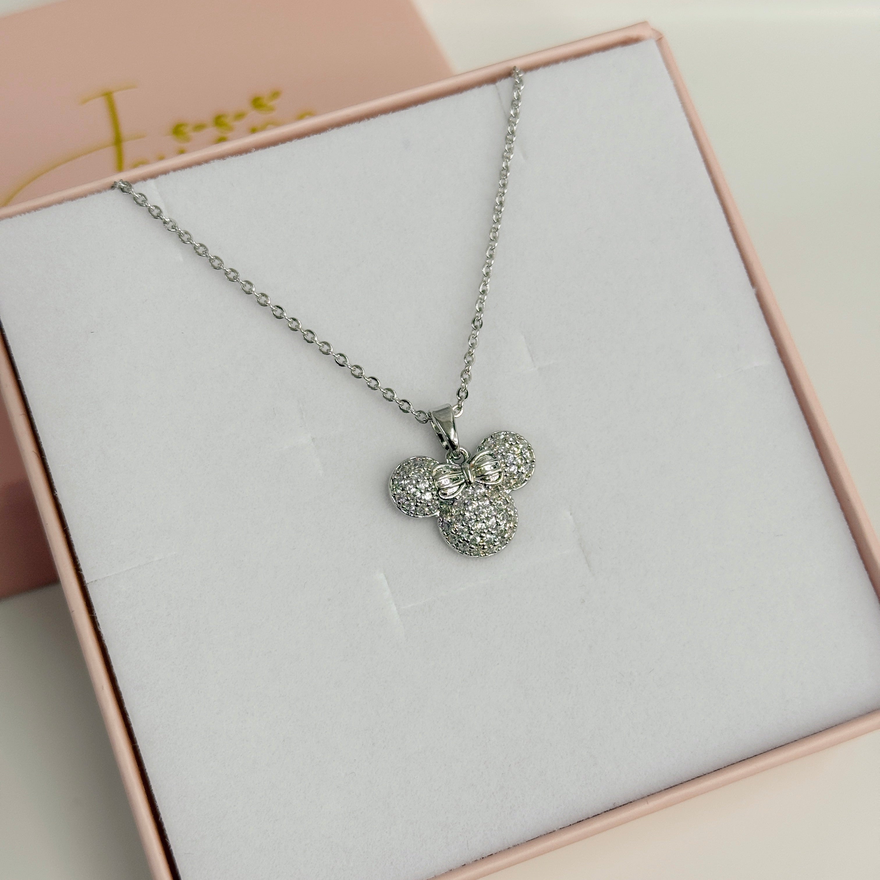 Collar Minnie (Plateado)