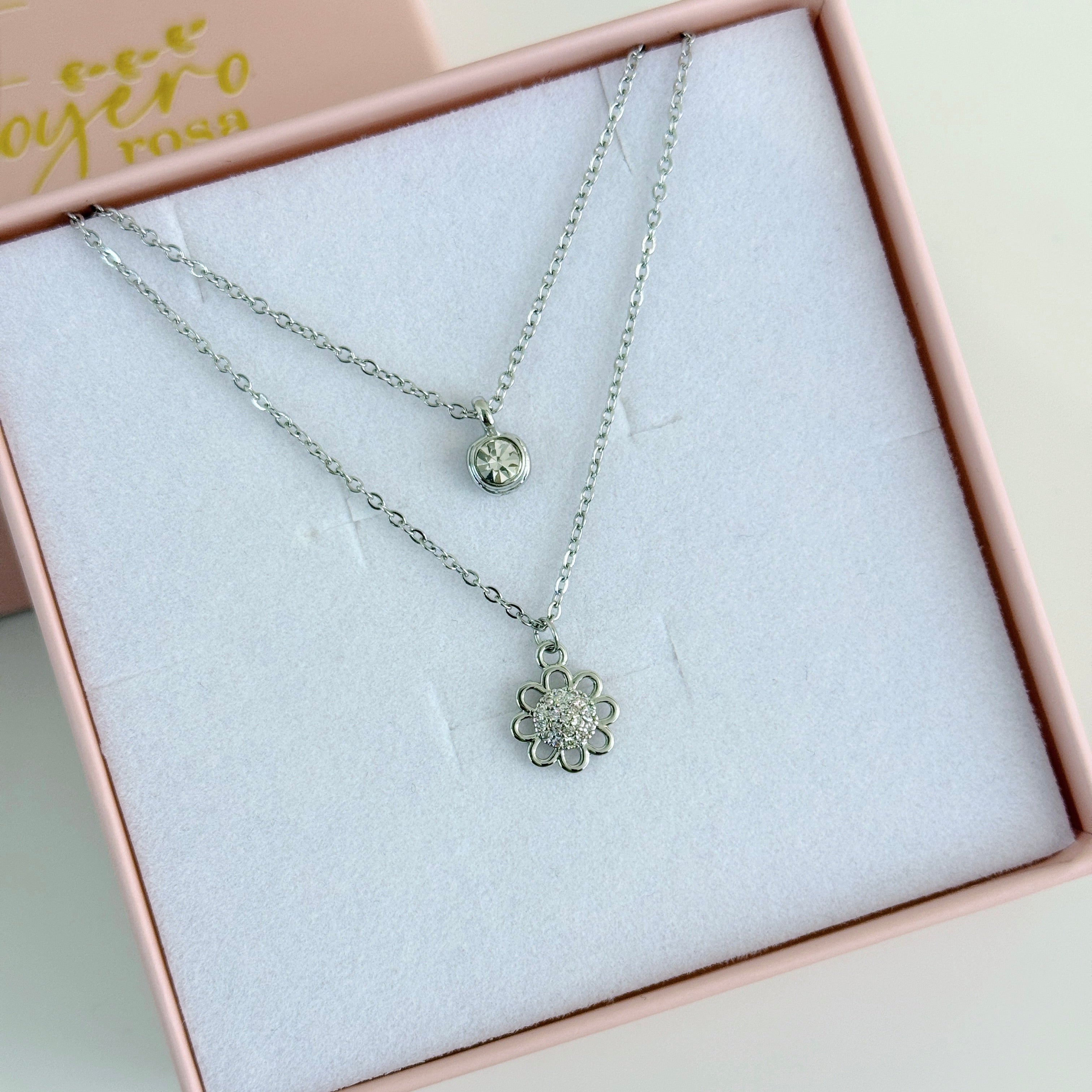 Collar Doble Flor
