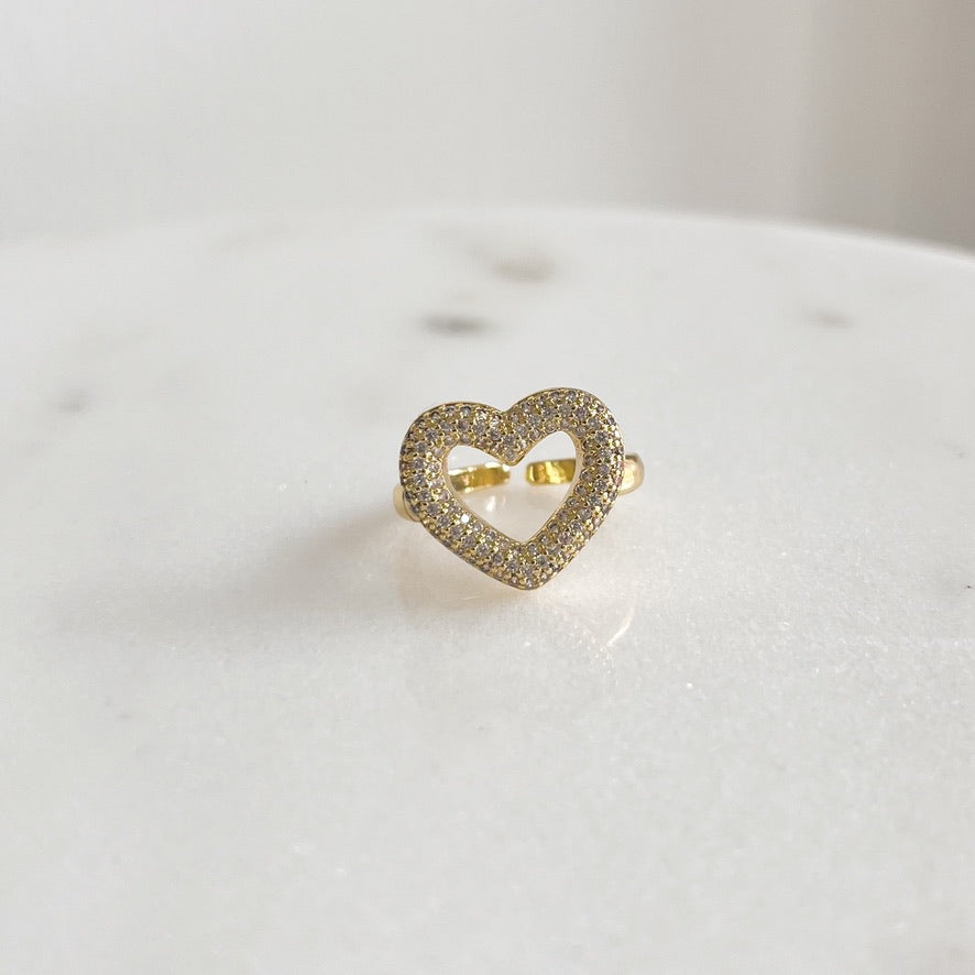 Anillo Corazón Full Brillo
