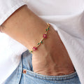 Pulsera Flores Magenta