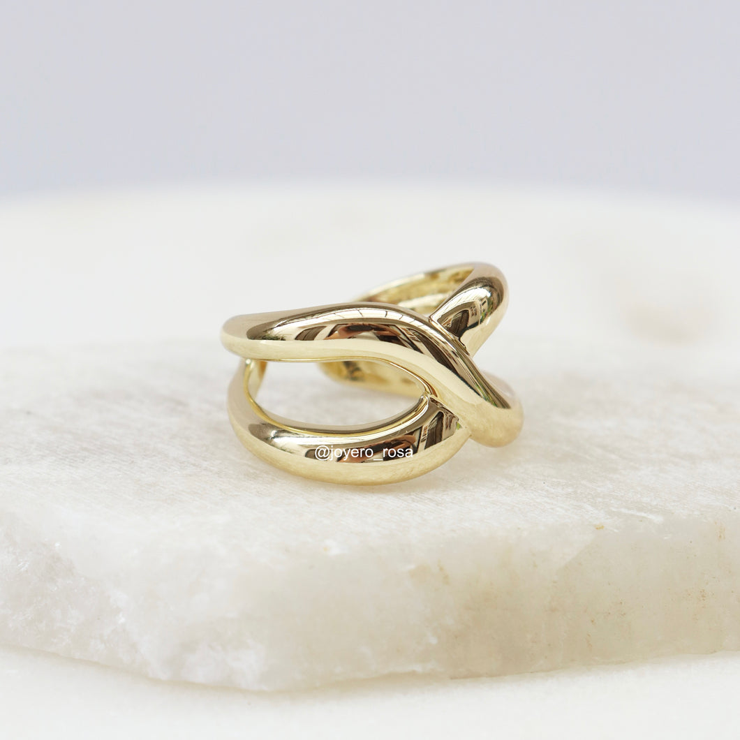 Anillo Cruzado Ajustable