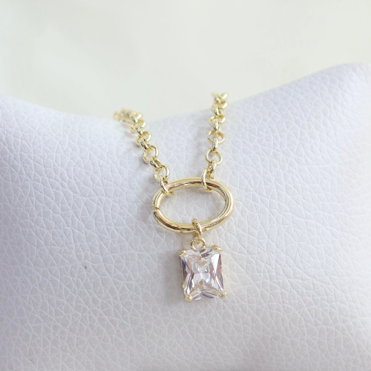 Collar Cristal Baguette