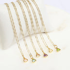 Collar Triangulo Cristal Color