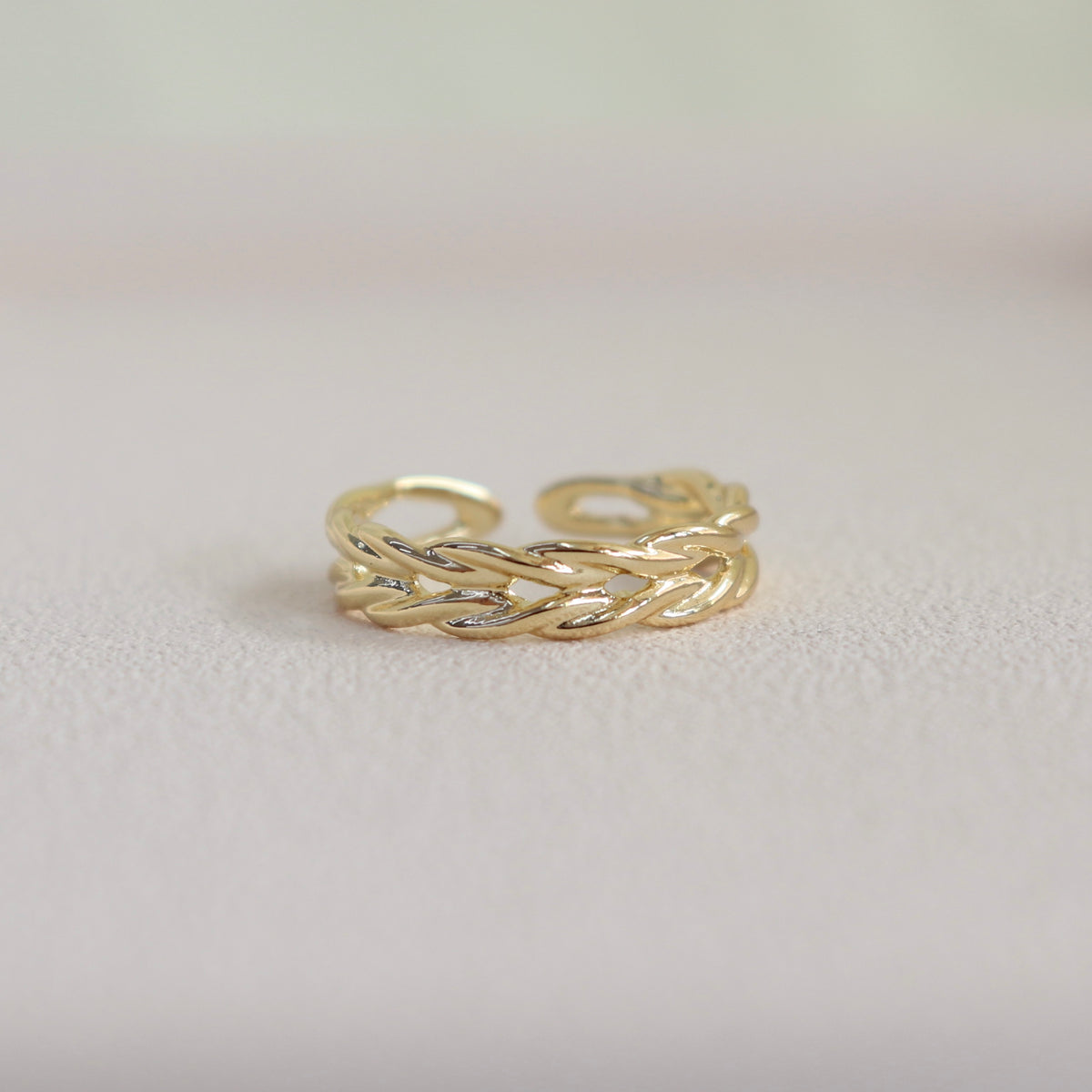 Anillo Trenzado Ajustable